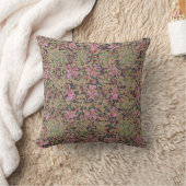 Viktorianisches rosa Muster, entworfen Kissen (Decke)