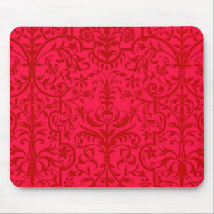 Viktorianisches rotes Motiv Mousepad