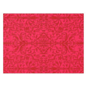 Viktorianisches rotes Motiv Tischdecke (Vorderseite (Horizontal))