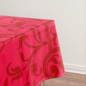 Viktorianisches rotes Motiv Tischdecke (Beispiel)