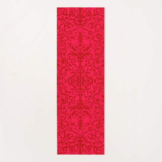 Viktorianisches rotes Motiv Yogamatte (Vorderseite)