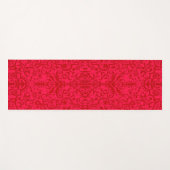 Viktorianisches rotes Motiv Yogamatte (Vorderseite (Horizontal))