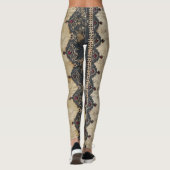 Viktorianisches Rubinhohlspitzen-Gotikmuster (4) Leggings (Rückseite)