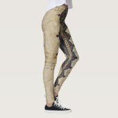 Viktorianisches Rubinhohlspitzen-Gotikmuster (4) Leggings (Rechts)