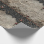 Viktorianisches Rubinpitschen-Gotikmuster (1) Geschenkpapier (Ecke)