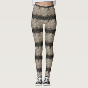 Viktorianisches Rubinpunt-Gotikmuster (1) Leggings