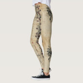 Viktorianisches Rubinpunt-Gotikmuster (2) Leggings (Links)