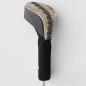 Viktorianisches Rubinpunt-Gotikmuster (4) Golf Headcover (angewinkelt)