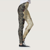 Viktorianisches Rubinpunt-Gotikmuster (6) Leggings (Rechts)