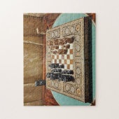 Viktorianisches Schachmatt-Schachrätsel Puzzle (Vertikal)