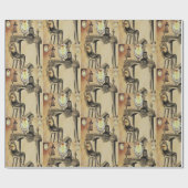 Viktorianisches Schleifpapier Geschenkpapier (Flach)