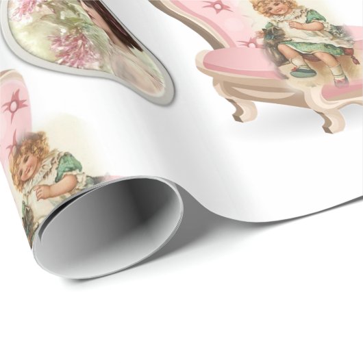 Viktorianisches Schleifpapier Geschenkpapier (Rolleneckpunkt)