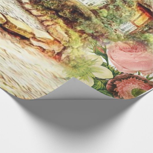 Viktorianisches Schleifpapier Geschenkpapier (Ecke)