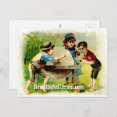 Viktorianisches Schleifrad Postkarte (Vorne/Hinten)