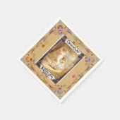 Viktorianisches Schokoladenetikett Tasche Serviette (Ecke)