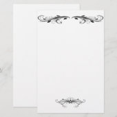 Viktorianisches Schreibwarengeschäft Briefpapier (Vorne/Hinten)