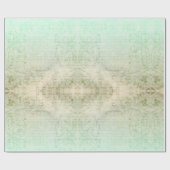 Viktorianisches Schriftzeichen-Mammutgold Geschenkpapier (Flach)