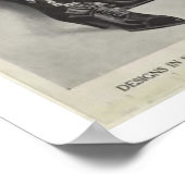 Viktorianisches Schuhposter Poster (Ecke)