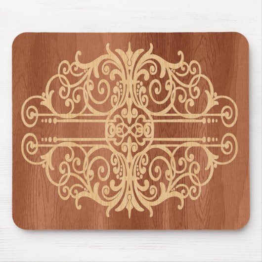 Viktorianisches Schwarz-Schwarz-Schwarz-Schwarz-Sc Mousepad (Vorne)