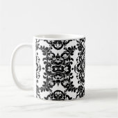 Viktorianisches Schwarz-Weiß-Goth #3 Kaffeetasse (Links)