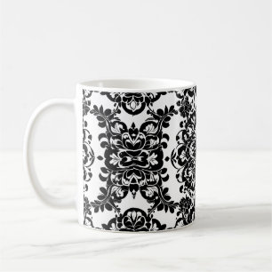 Viktorianisches Schwarz-Weiß-Goth #3 Kaffeetasse