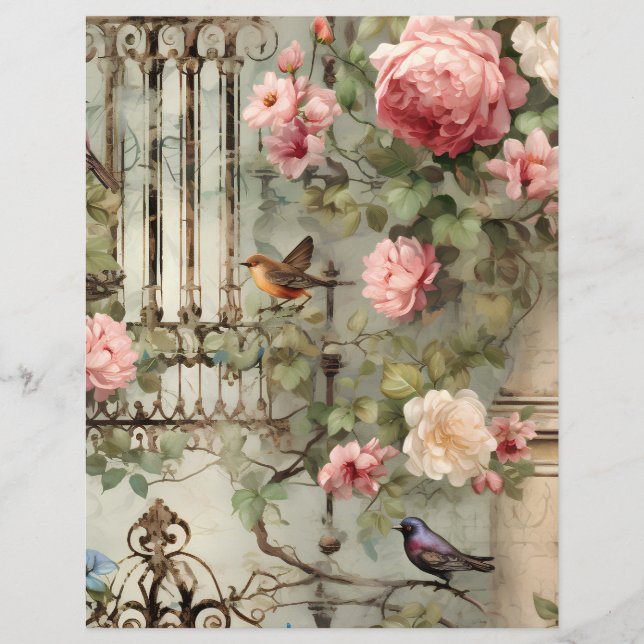 Viktorianisches Scrapbook für den Garten (Vorderseite)