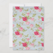 Viktorianisches Shabby Chic Party Einladung (Rückseite)