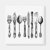 Viktorianisches Silbersilber Magnet (Vorne)