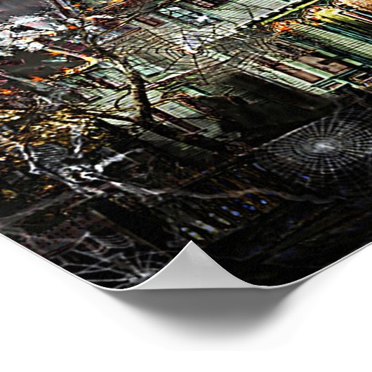 Viktorianisches Spuk Haus #1 Poster (Ecke)