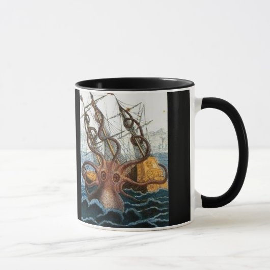 Viktorianisches Steampunk Kraken Tasse (Rechts)