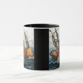 Viktorianisches Steampunk Kraken Tasse (Zentrum)