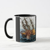 Viktorianisches Steampunk Kraken Tasse (Links)