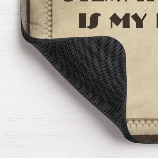 Viktorianisches Steampunk Leder mögen Mousepad (Ecke)