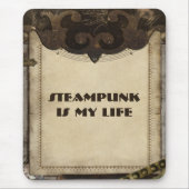 Viktorianisches Steampunk Leder mögen Mousepad (Vorne)