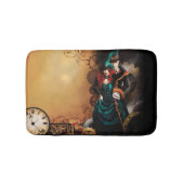 Viktorianisches Steampunk-Paar Badematte (Vorderseite)