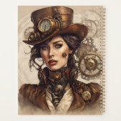 Viktorianisches Steampunk-Portrait einer Frau Planer (Rückseite)