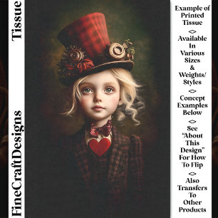 Viktorianisches Steampunk-Ringmaster-Mädchen CN2 D Seidenpapier