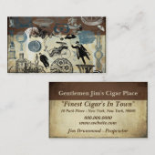 Viktorianisches Steampunk Visitenkarte (Vorne/Hinten)