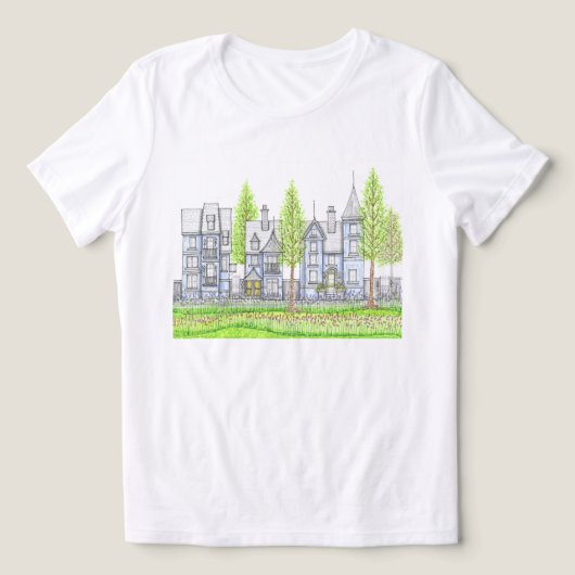 Viktorianisches T-Shirt Tri-Blend Shirt (Design Vorderseite)