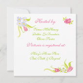 Viktorianisches Tee-Cups Tee-Party Brautparty Einladung (Rückseite)