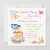 Viktorianisches Tee-Cups Tee-Party Brautparty Einladung (Vorderseite)