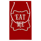 viktorianisches Tee-Party "Eat Me" - Klassisch rot Kleine Geschenktüte (Rückseite)