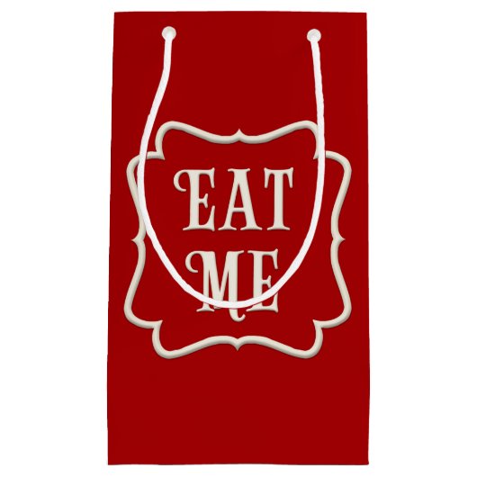 viktorianisches Tee-Party "Eat Me" - Klassisch rot Kleine Geschenktüte (Vorderseite)