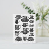 Viktorianisches Tee-Party Einladung (Stehend Vorderseite)