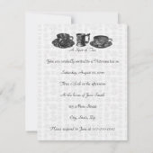 Viktorianisches Tee-Party Einladung (Rückseite)