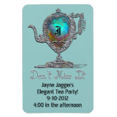 Viktorianisches Teekessel-Party Magnet (Vertikal)