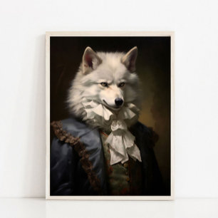 Viktorianisches Tierporträt, gekleideter Tierdruck Poster