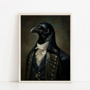 Viktorianisches Tierporträt, gekleideter Tierdruck Poster