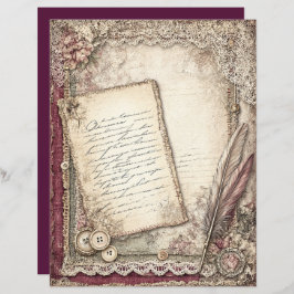 Viktorianisches und spitzes Scrapbook