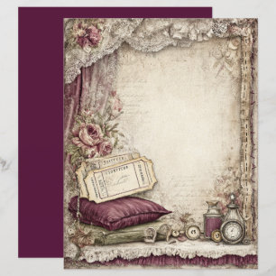 Viktorianisches und spitzes Scrapbook